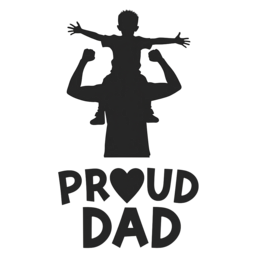 proud dad fatherhood SVG PNG design with bold lettering