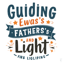quotes guiding light SVG PNG design with hand-drawn style, bold lettering, an uplifting message
