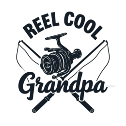 reel cool grandpa shirt SVG PNG design with bold lettering