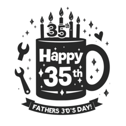 fathersday mug candles SVG PNG design with bold lettering