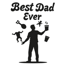 day best dad juggling SVG PNG design