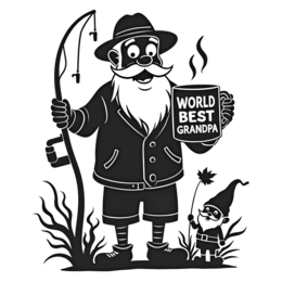 fishing grandpa SVG PNG design