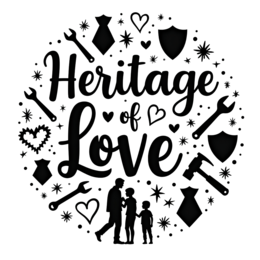 heritage of love SVG PNG design with bold lettering