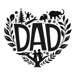 father's day dad love memories shirt SVG PNG design with bold lettering