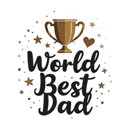 father's day dad award SVG PNG design with bold lettering, an uplifting message