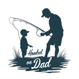 dad child hooked shirt SVG PNG design