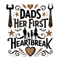father family heartbreak SVG PNG design with bold lettering