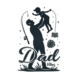 fishing dad vibes SVG PNG design with bold lettering