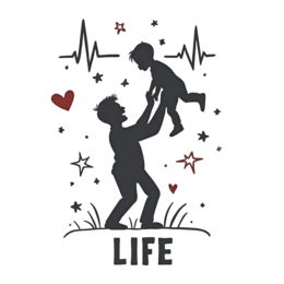 life love SVG PNG design with bold lettering