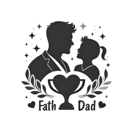 father daughter award SVG PNG design with bold lettering
