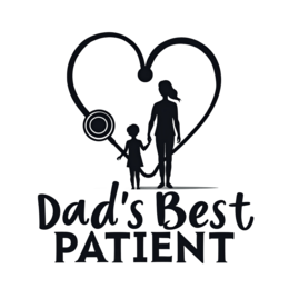 dad patient love shirt SVG PNG design with hand-drawn style, bold lettering