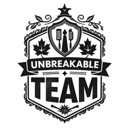 team shield SVG PNG design with bold lettering, black and white floral elements