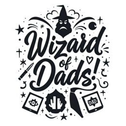 wizard father SVG PNG design with bold lettering