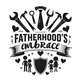 fatherhood tools SVG PNG design with bold lettering