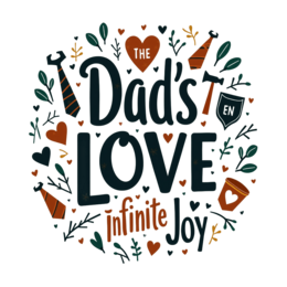 fathersday quotes love SVG PNG design with hand-drawn style, bold lettering, floral elements
