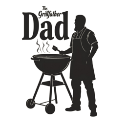 grilling fatherhood shirt SVG PNG design with bold lettering