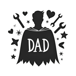 day superhero love SVG PNG design with bold lettering