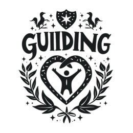 guiding symbol emotion SVG PNG design with clean design elements, black and white floral elements, an elegant visual style