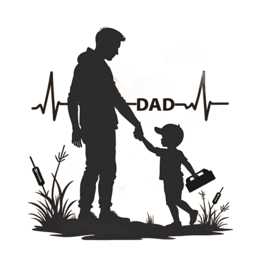 dad son bond SVG PNG design with bold lettering