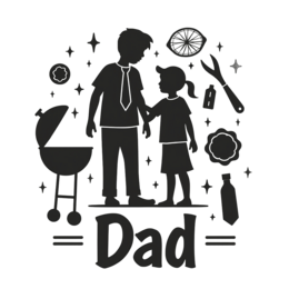 father child bonding SVG PNG design