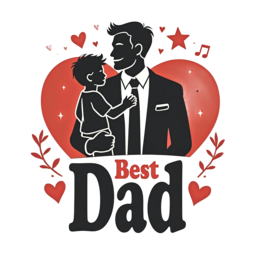 father'sday best dad love SVG PNG design with bold lettering