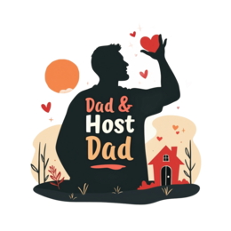 father host love SVG PNG design with bold lettering