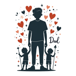 dad family hearts shirt SVG PNG design