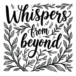calligraphy flora SVG PNG design with bold lettering, black and white floral elements