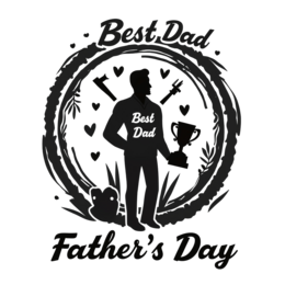 father'sday bestdad award shirt SVG PNG design