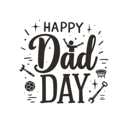 fathers day greetings SVG PNG design with bold lettering