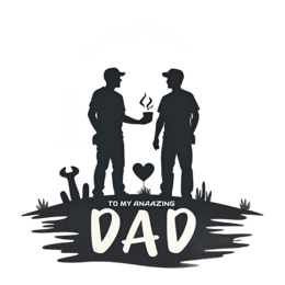 day dad silhouette sunset SVG PNG design with bold lettering