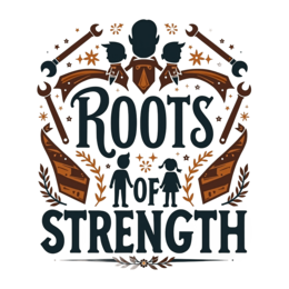 roots strength SVG PNG design with bold lettering, an uplifting message