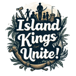 island kings unite shirt SVG PNG design with bold lettering, floral elements