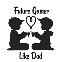 gamer father SVG PNG design with bold lettering