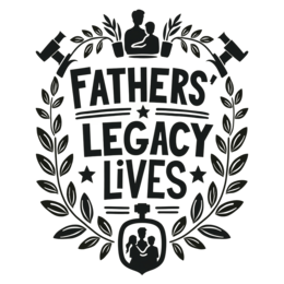 fathers legacy lives SVG PNG design with bold lettering