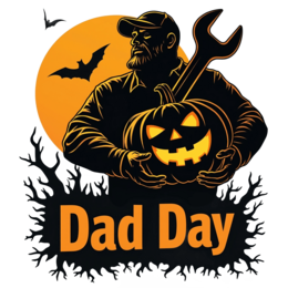 dad day pumpkin SVG PNG design with bold lettering