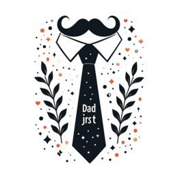 day dad tie mustache SVG PNG design
