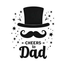 day cheers mustache SVG PNG design with bold lettering