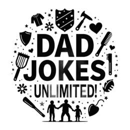 dad jokes unlimited shirt SVG PNG design with bold lettering