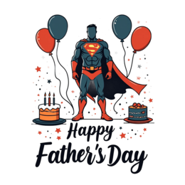 fathersday superhero cakes SVG PNG design with bold lettering