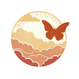 butterfly sunset SVG PNG design
