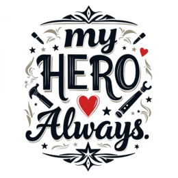 quote myhero SVG PNG design with bold lettering