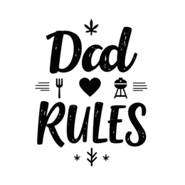 day dad rules grilling SVG PNG design with hand-drawn style, bold lettering