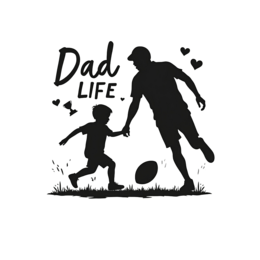 dad life playtime SVG PNG design with bold lettering