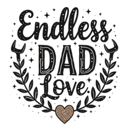 father's day endless love SVG PNG design with hand-drawn style, bold lettering