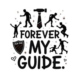 father son guide SVG PNG design with bold lettering