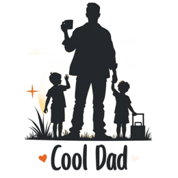 cool dad kids shirt SVG PNG design with bold lettering