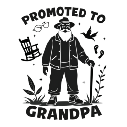 grandpa hiking SVG PNG design with bold lettering