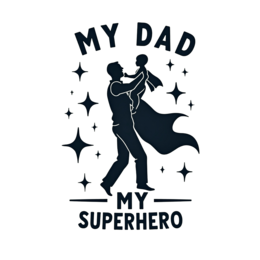 father'sday dad superhero shirt SVG PNG design with bold lettering