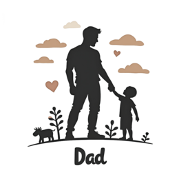 dad child relationship SVG PNG design